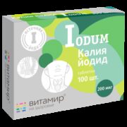 Iodum Калия йодид Витамир, 200 мкг, Таблетки, 100 шт.