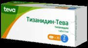 Тизанидин-Тева, 2 мг, таблетки, 30 шт.