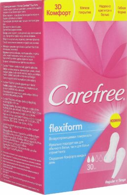 Carefree Flexiform салфетки женские гигиенические, салфетки гигиенические, 30 шт.