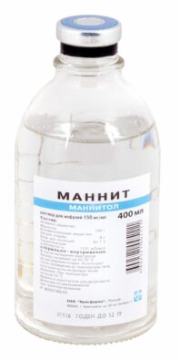 Маннит, 150 мг/мл, раствор для инфузий, 400 мл, 1 шт.