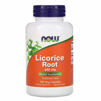 NOW Licorice Root Солодка, 450 мг, капсулы, 100 шт.