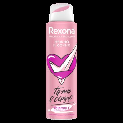 Rexona Антиперспирант Нежно и Сочно, аэрозоль, 150 мл, 1 шт.