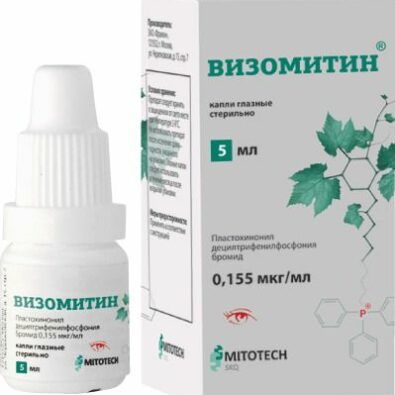 Визомитин, 0.155 мкг/мл, капли глазные, 5 мл, 1 шт.