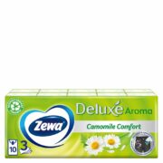 Zewa Deluxe платки носовые бумажные ромашка, 10х10, платочки, с ромашкой, 100 шт.