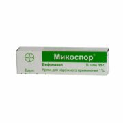 Микоспор, 1%, крем для наружного применения, 15 г, 1 шт.