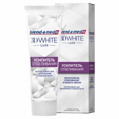 Blend-a-Med 3D White luxe Усилитель отбеливания Зубная паста, паста зубная, 75 мл, 1 шт.