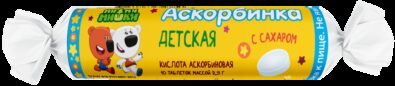 Ми-ми-мишки Аскорбинка детская с сахаром, 2.9 г, таблетки, 10 шт.