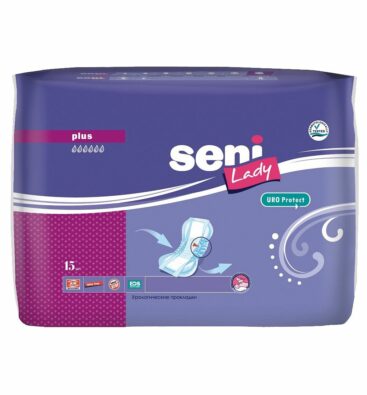 Прокладки урологические Seni Lady Plus, 21 х 42 см, 6 капель, 15 шт.