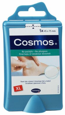 Cosmos Hydro-Active Пластырь на мозоль на пятку ХL, пластырь медицинский, 5 шт.