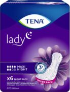 Прокладки урологические Tena Lady Maxi Night, прокладки урологические, 6 капель, 6 шт.