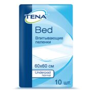 Пеленки впитывающие (простыни) TENA Bed Underpad, 60х60, Normal, 10 шт.