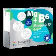 Магний В6 форте Витамир, таблетки, покрытые оболочкой, 30 шт.