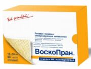 Воскопран повязка атравматическая с мазью метилурациловой 10%, 10 х 10 см, повязка, 30 шт.