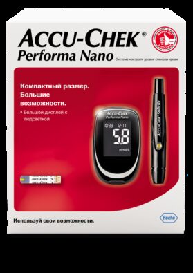 Accu-Chek Performa Nano Глюкометр, набор, 1 шт.