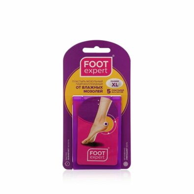 Foot Expert пластырь гидроколлоидный от влажных мозолей, 4,4х6,9см, XL, пластырь, 5 шт.