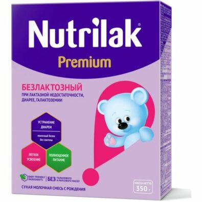 Nutrilak Premium Смесь молочная безлактозная, смесь молочная сухая, 350 г, 1 шт.