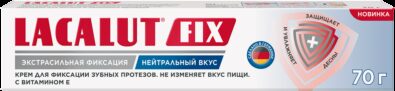 Lacalut Fix Крем для фиксации зубных протезов, крем для фиксации зубных протезов, нейтральный, 70 г, 1 шт.