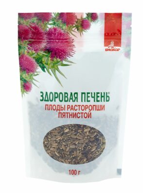 Расторопши пятнистой плоды Биокор, плоды, 100 г, 1 шт.