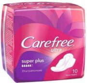 Carefree ultra super plus прокладки женские гигиенические, 10 шт.