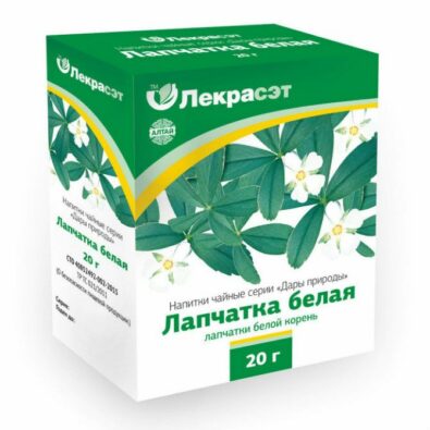 Лапчатка белая корень, корни измельченные, 20 г, 1 шт.