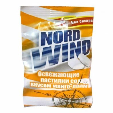 Nord Wind Пастилки освежающие Витамин С, пастилки, манго лайм без сахара, 25 г, 1 шт.