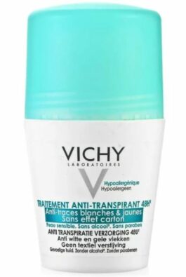 Vichy Deodorants дезодорант против белых и желтых пятен 48 ч, део-ролик, 50 мл, 1 шт.