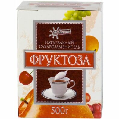 Фруктоза, порошок гранулированный, 500 г, 1 шт.