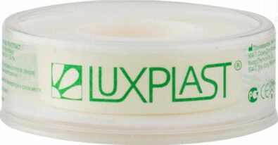 Luxplast Пластырь фиксирующий на шелковой основе, 1,25см х 5м, 1 шт.