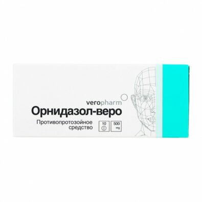 Орнидазол-Веро, 500 мг, таблетки, покрытые оболочкой, 10 шт.