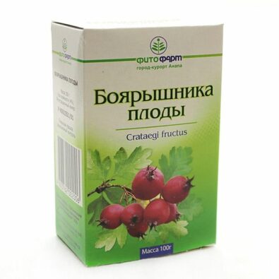 Боярышника плоды, лекарственное растительное сырье, 100 г, 1 шт.