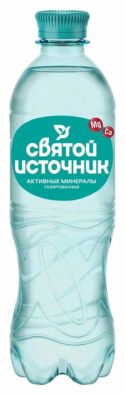 Святой Источник Вода Активные минералы, газированная, 0.5 л, 1 шт.